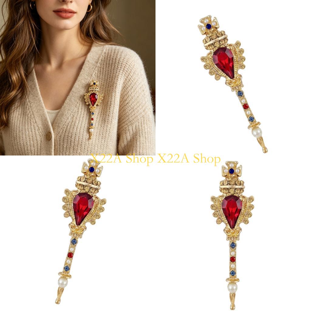 Women'S Formal Wear Accessories - Unique Retro Magical Wand Brooch With
