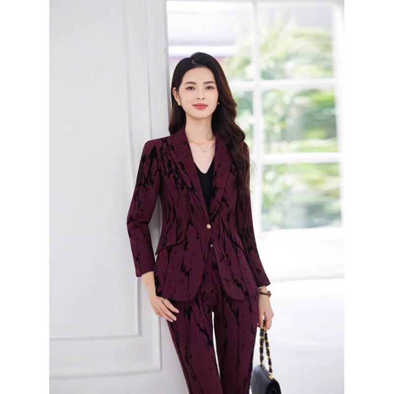 Women Formal Wear Shirt And Pant - Elegant women's blazer for spring and