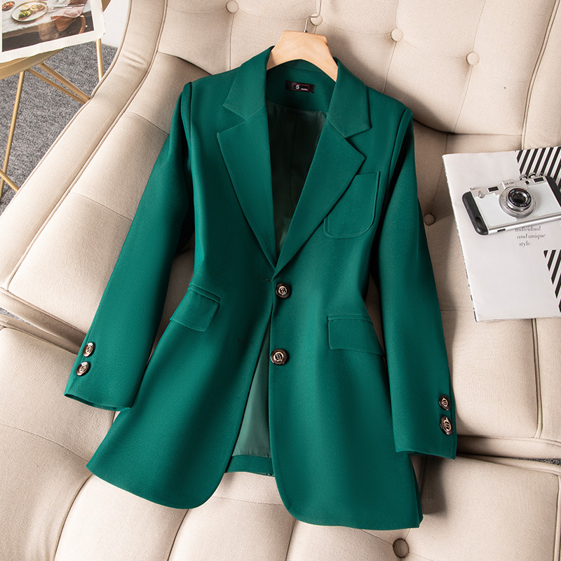 Women'S Green Formal Wear - Blue Black Green Women Formal Blazer