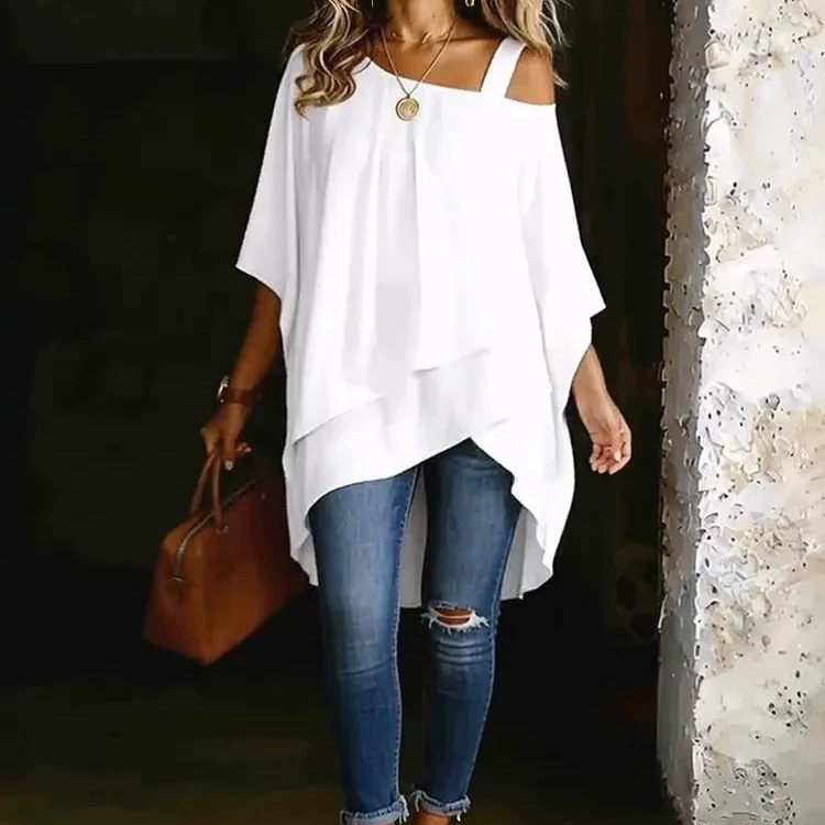 Casual Loose Irregular Off Sho - Women'S Formal Wear Blouse review and price