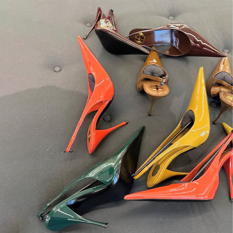 Elegant Nude Gloss Patent Leat - Slingback Heel Formal review and price