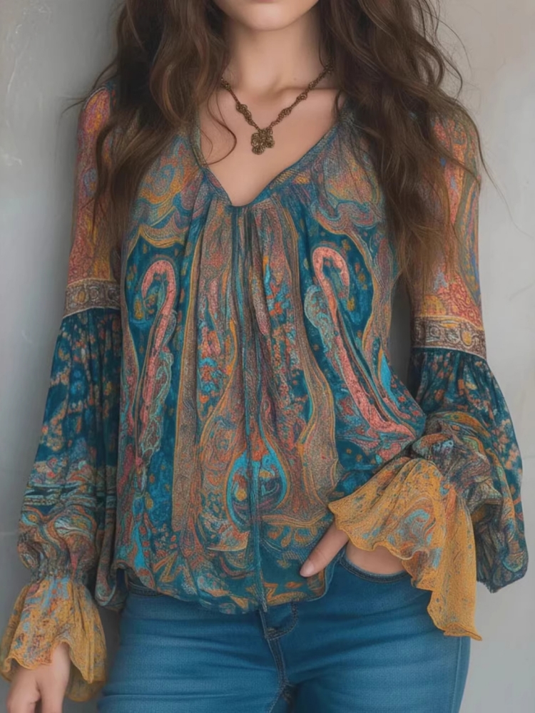 Ethnic Women Vintage Bohemian  - Women'S Formal Wear Blouse review and price