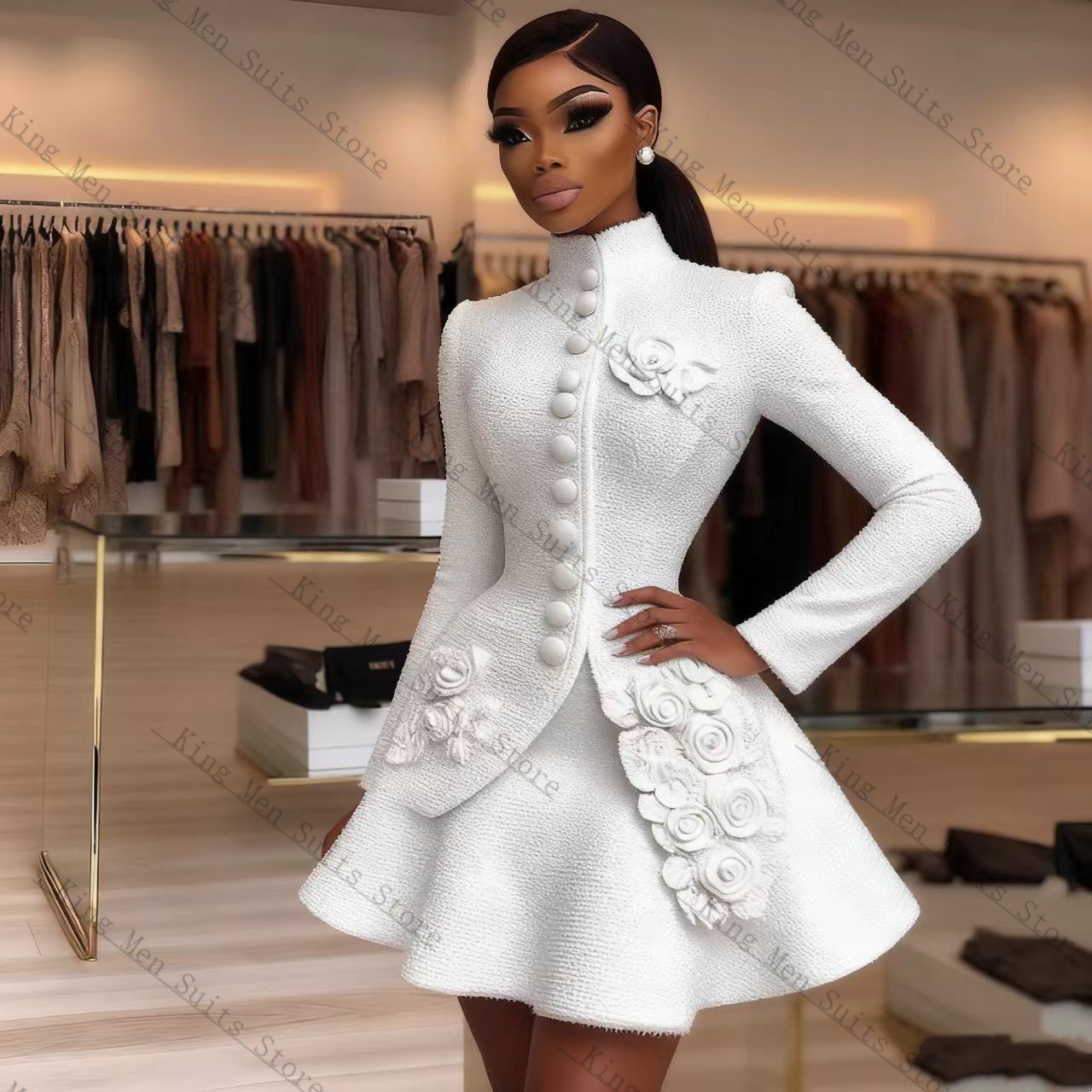 Luxury White Women Suit Set 2  - Women'S Formal Wear Tuxedo review and price