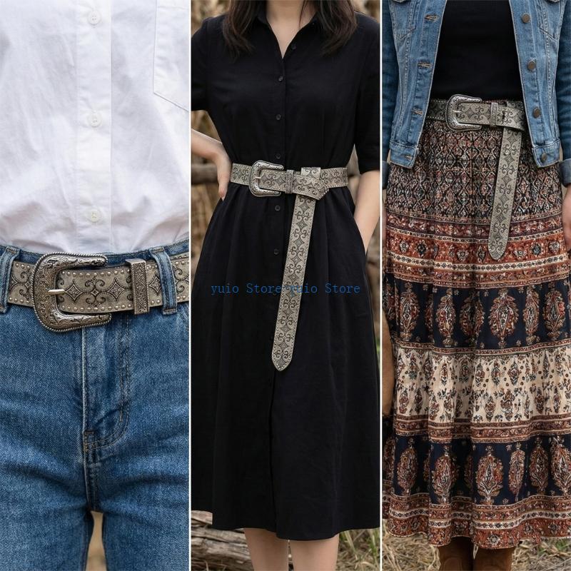 X7XB Retro Western Pattern Riv - Women Formal Wear Western review and price