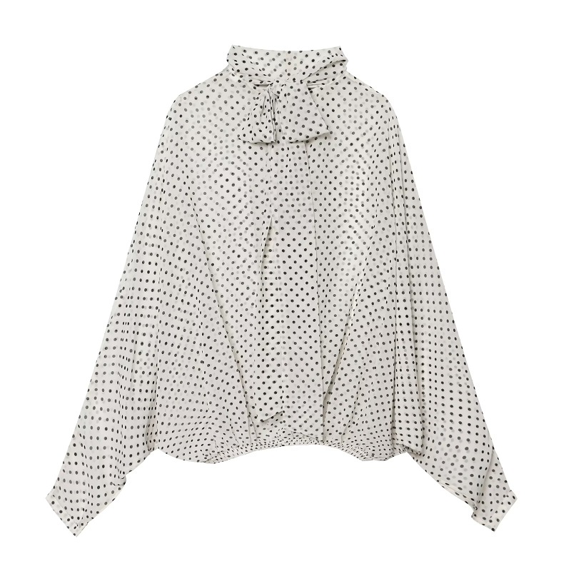 MUJER Polka Dot Blouses Woman  - Women'S Formal Wear Blouse review and price
