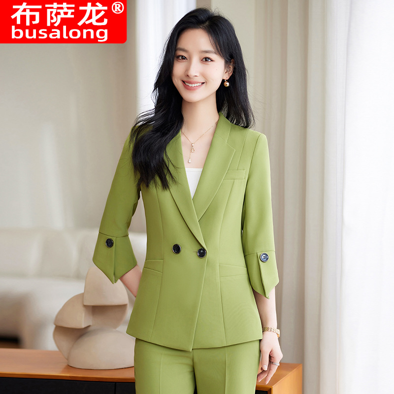 Spring Summer New Yellow Suit  - Women Formal Wear Shirt And Pant review and price