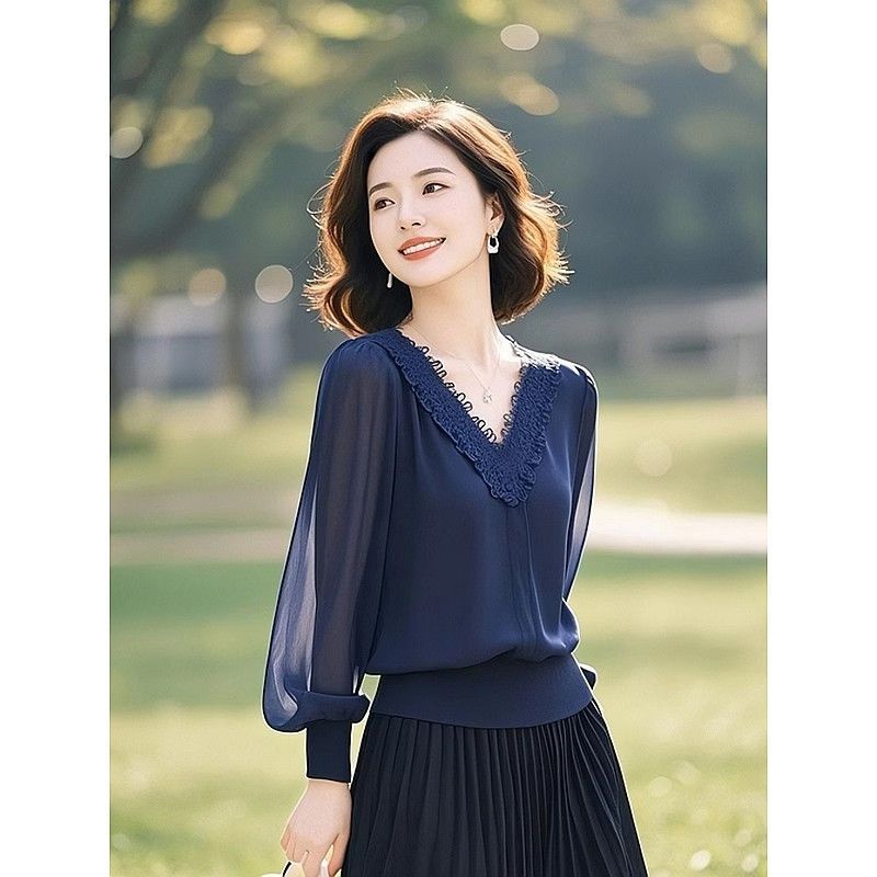 Spring Autumn Office Lady Lace - Women'S Formal Wear Blouse review and price