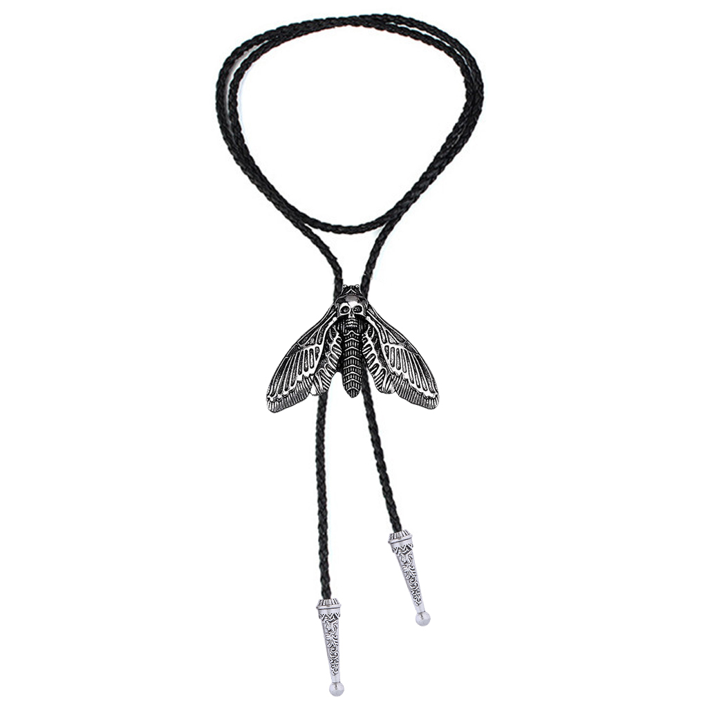 Fashion Animal Moth Bolo Tie - - Women Formal Wear Western review and price