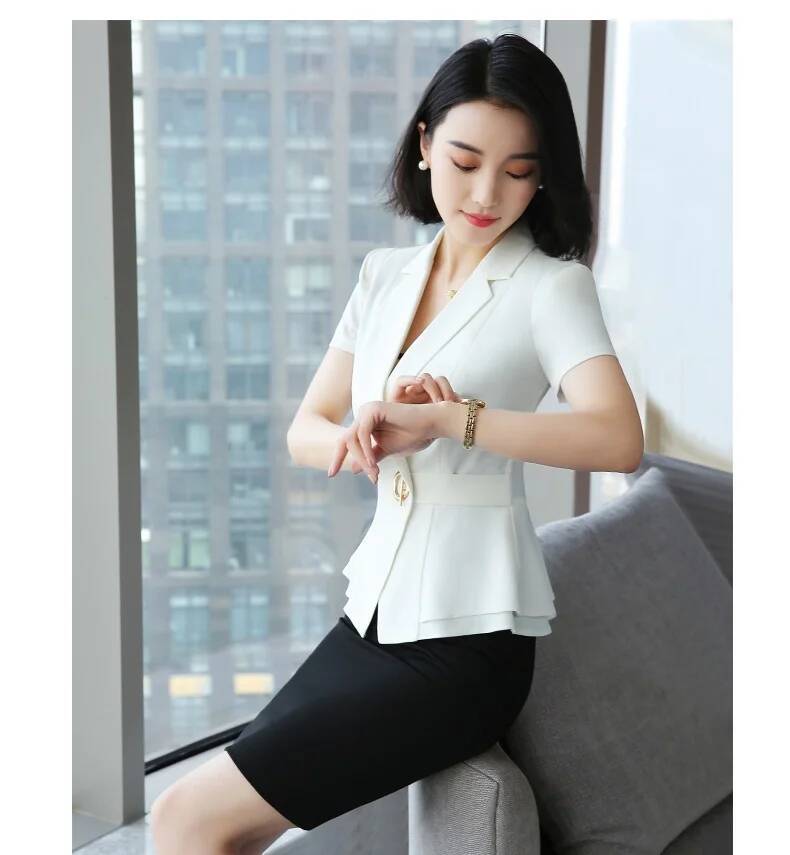 Formal Uniform Styles Blazers  - Women Formal Office Wear Tops review and price