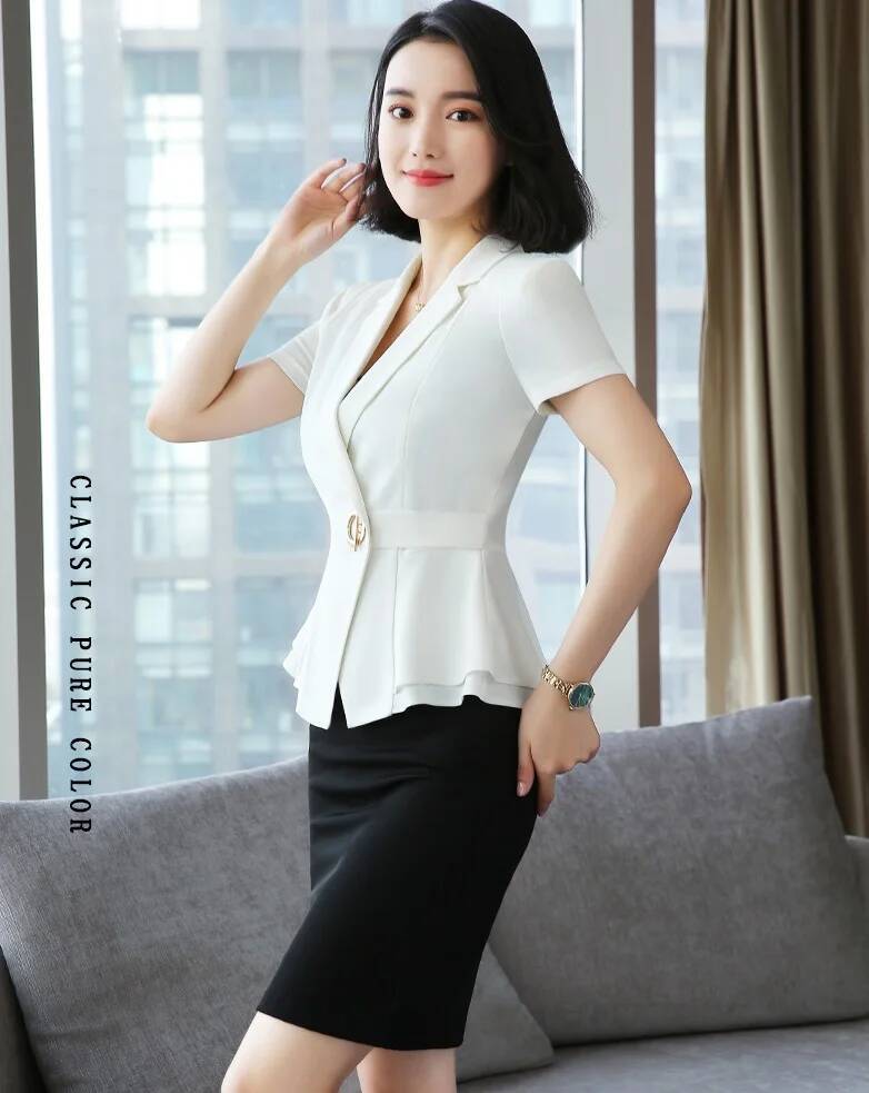 Formal Uniform Styles Blazers  - Women Formal Office Wear Tops review and price